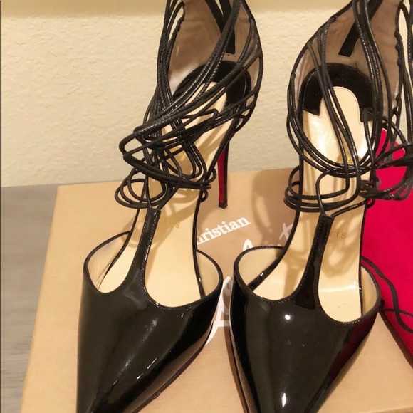 Christian Louboutin Confusa 100 Black Patent - Picture 3 of 6